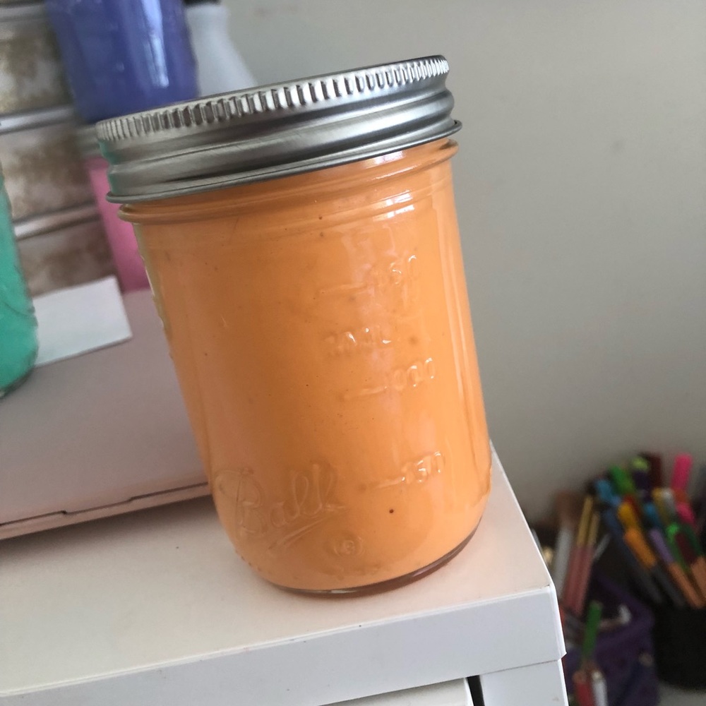 Orange 🍊 scented butter slime with orange glitter